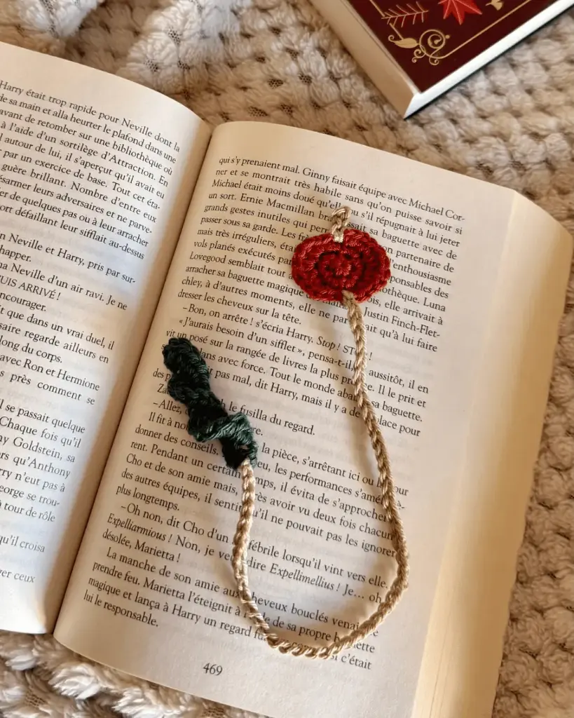 [C/MP-CIT] Marque-page Citrouille en crochet