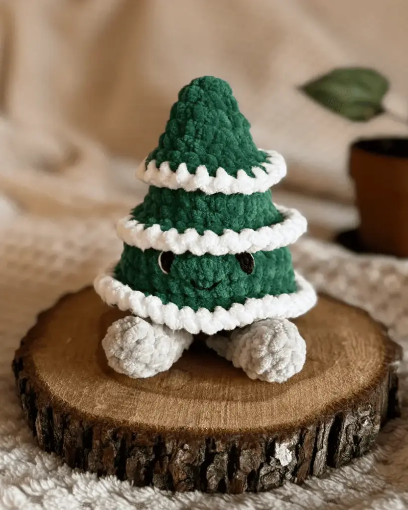AUGUSTIN - Peluche Sapin de Noël en crochet
