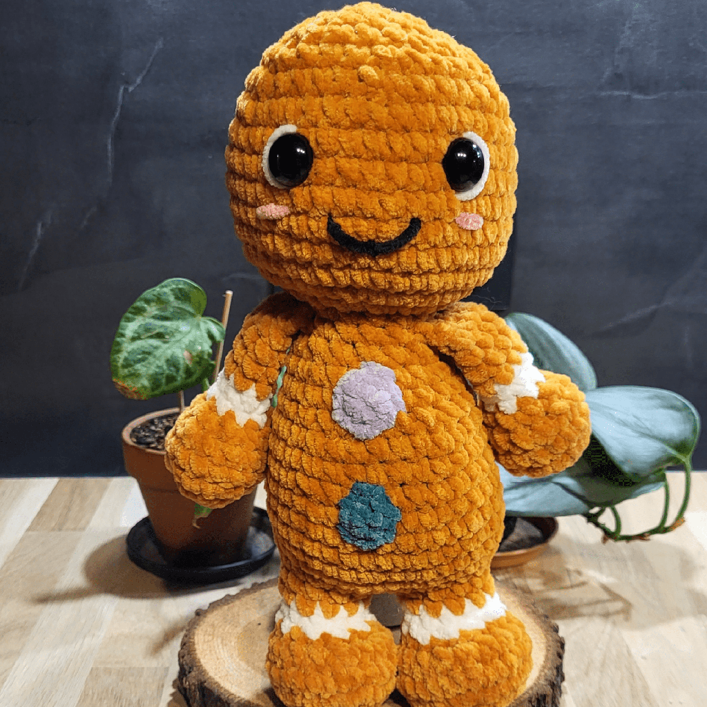 [C/MAURICE-CR] MAURICE - Peluche Bonhomme en pain d'épices Curry en crochet